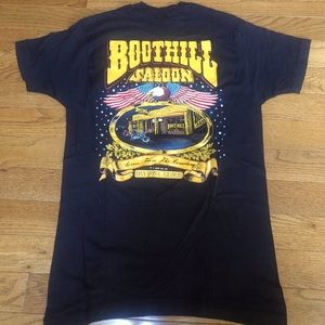 Boot Hill saloon vintage 1990 90s shirt size large fruit of the loom tag Harley